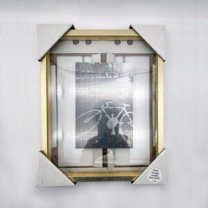 8"x10" Float Thin Metal Gallery Wall Frame Brass - Threshold